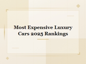 Most Expensive Luxury Cars 2025: Top Rankings and Prices